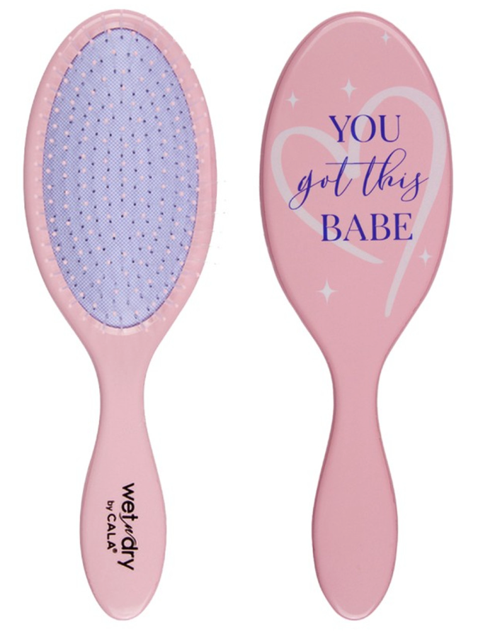 Cala Wet-N-Dry Detangling (You Got This Babe) Hair Brush (66814)